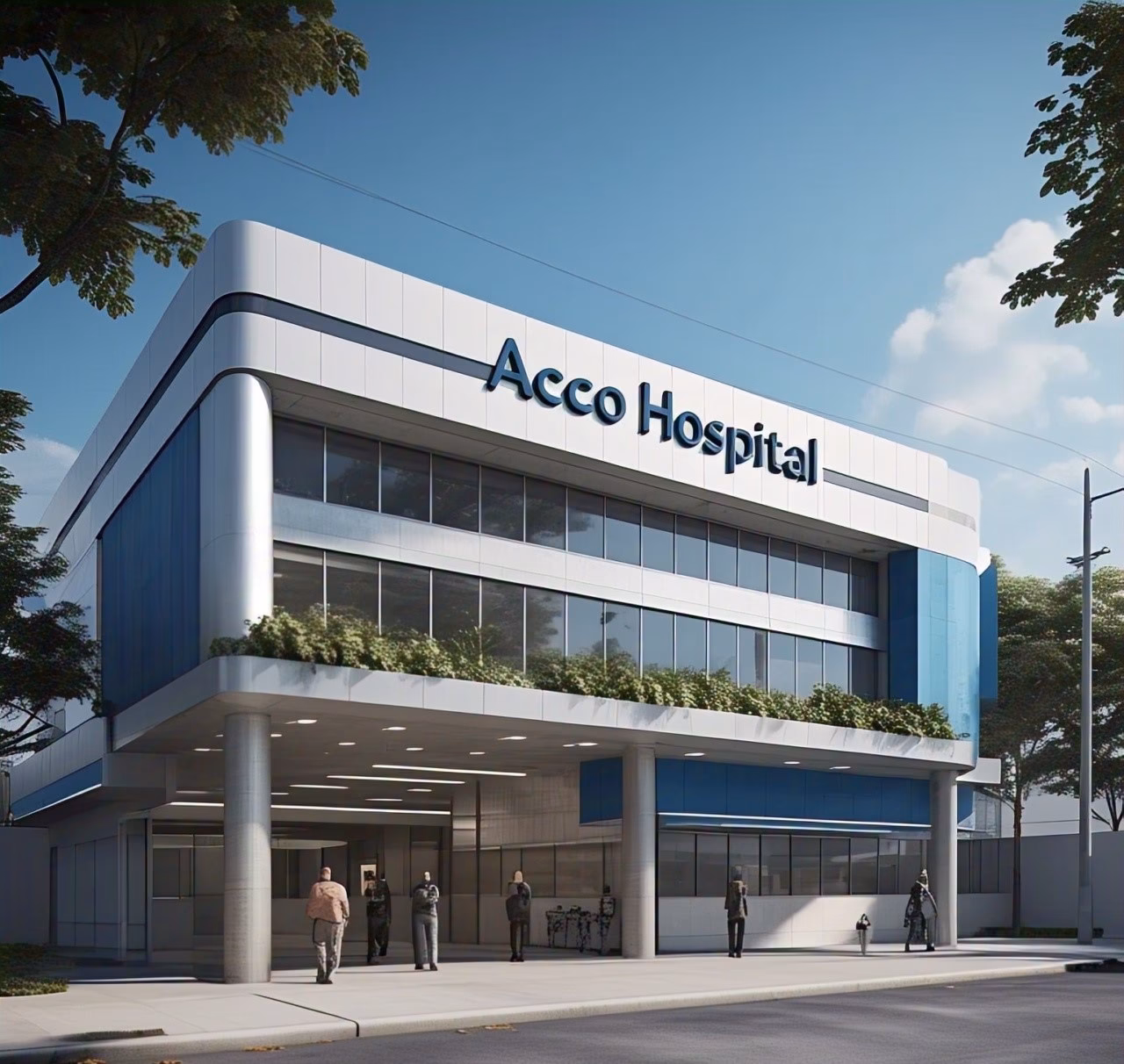 What is included in a proposed 200 bed hospital project?