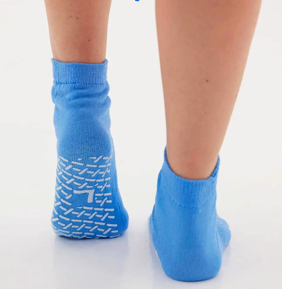 What color socks should a patient wear?