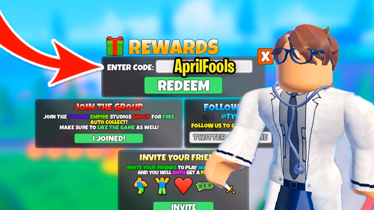 How do I get a reward on Roblox Hospital Tycoon?