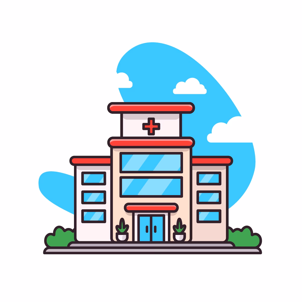 What are hospital SVG vector images?
