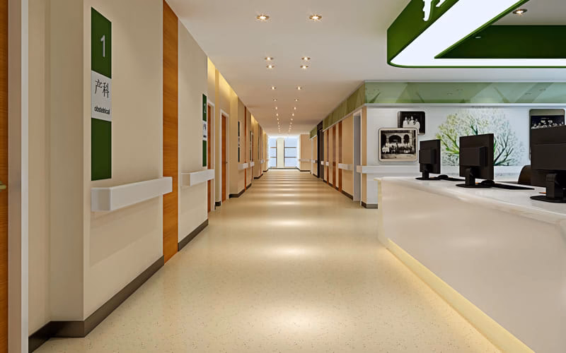 What type of flooring is best for healthcare facilities?