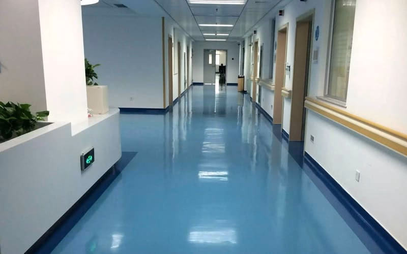 Do hospitals and healthcare facilities need special flooring?
