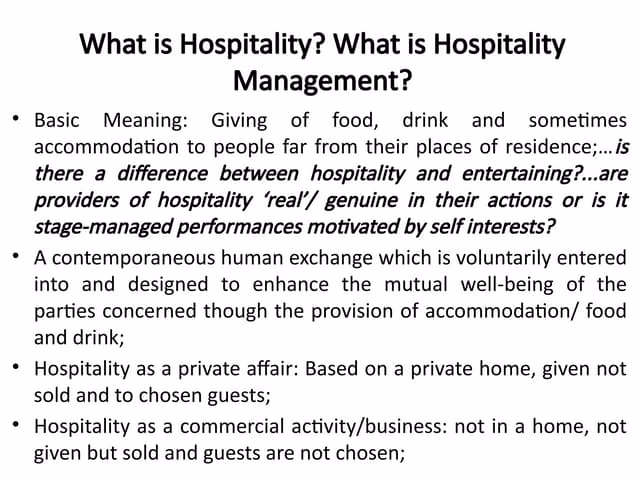 What does a hospitality manager do?