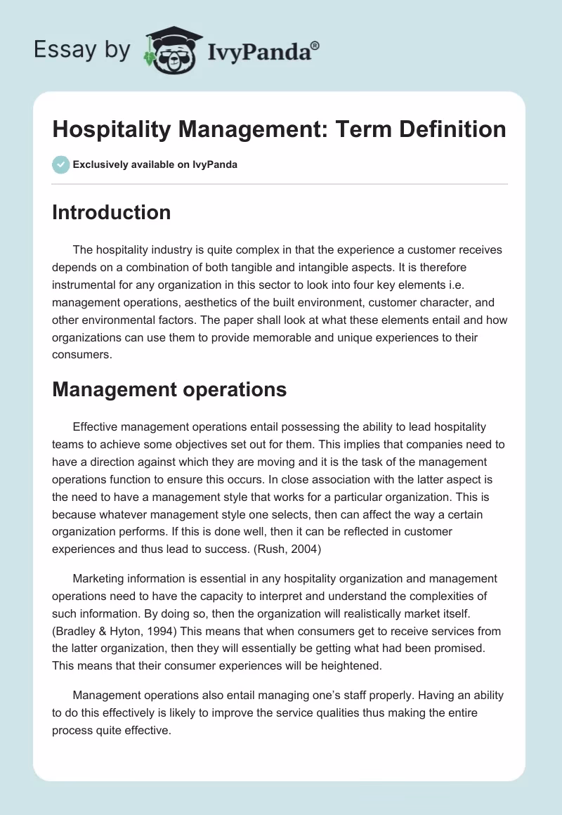 What responsibilities do hospitality managers have?