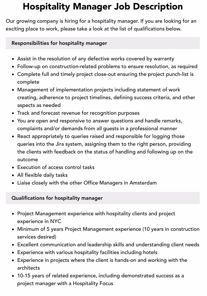 How do I find a skilled hospitality manager?