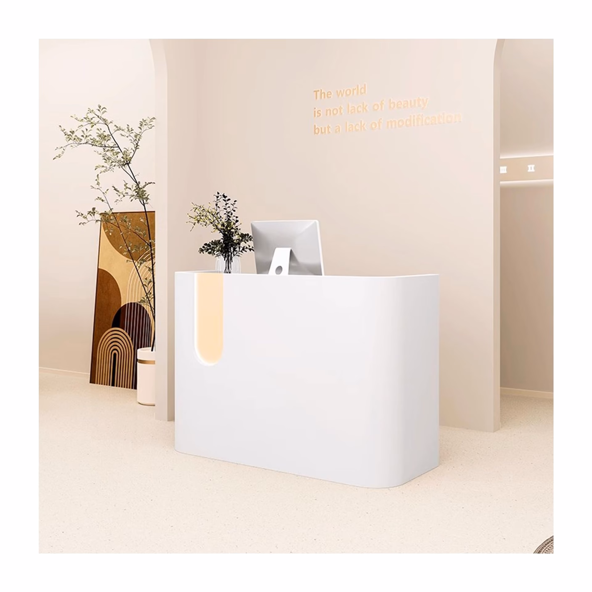 What is a hotel reception desk?