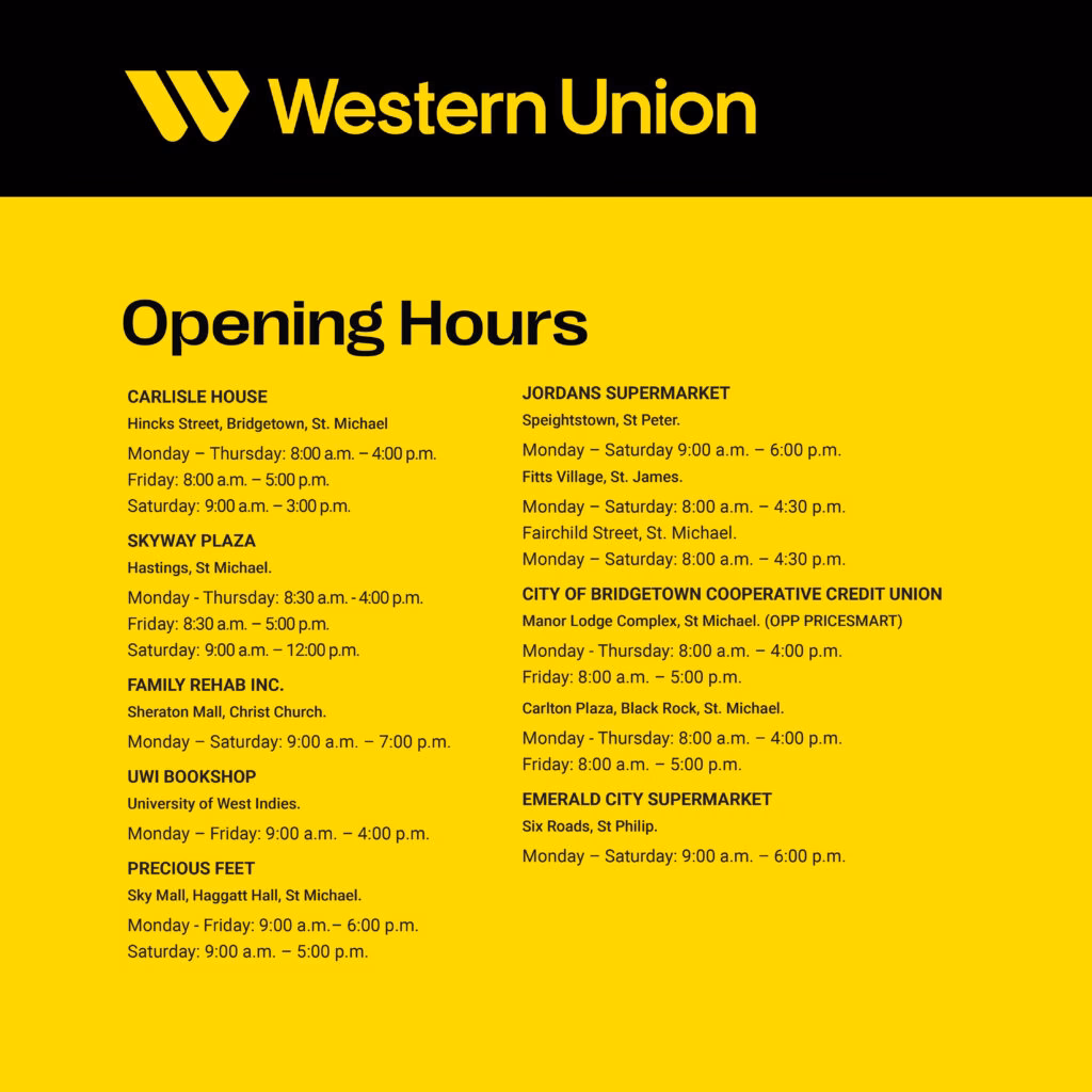Are Western Union's send and receive services operational?