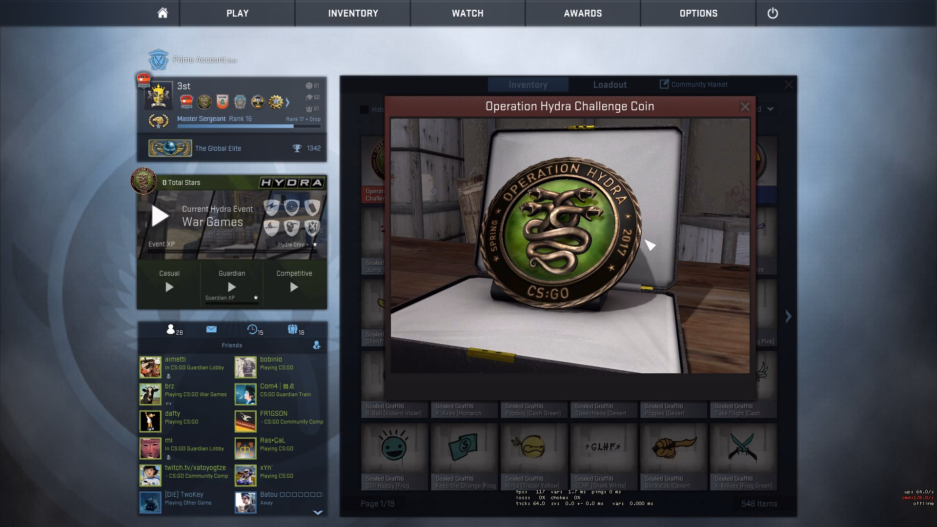 Where can I buy Operation Hydra case key csgo/cs2 skin?