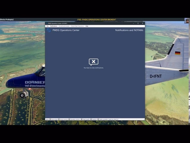 How do I update the PMDG Operations Center?