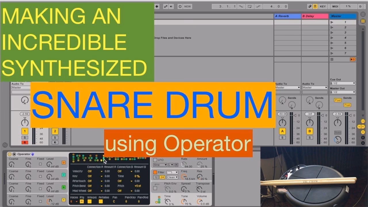How do I create a drum pattern in Ableton?