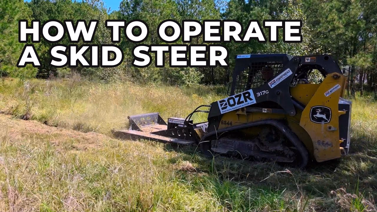 How do you start a skid steer?