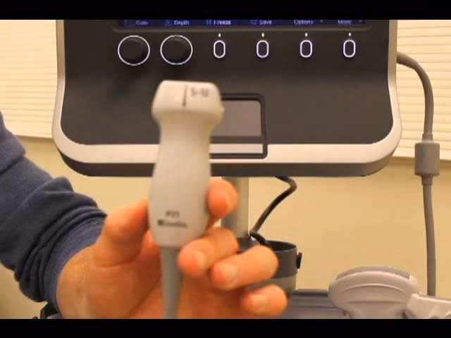 What are the key controls on an ultrasound machine?