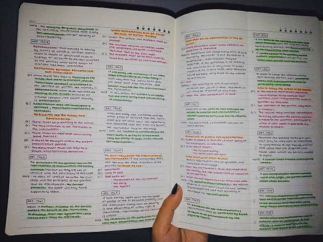 How do I organise my medical school notes?