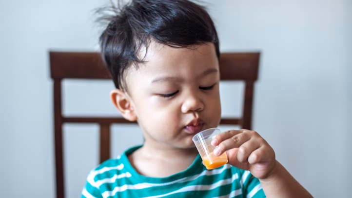 How do I make my child know if I'm giving medicine?