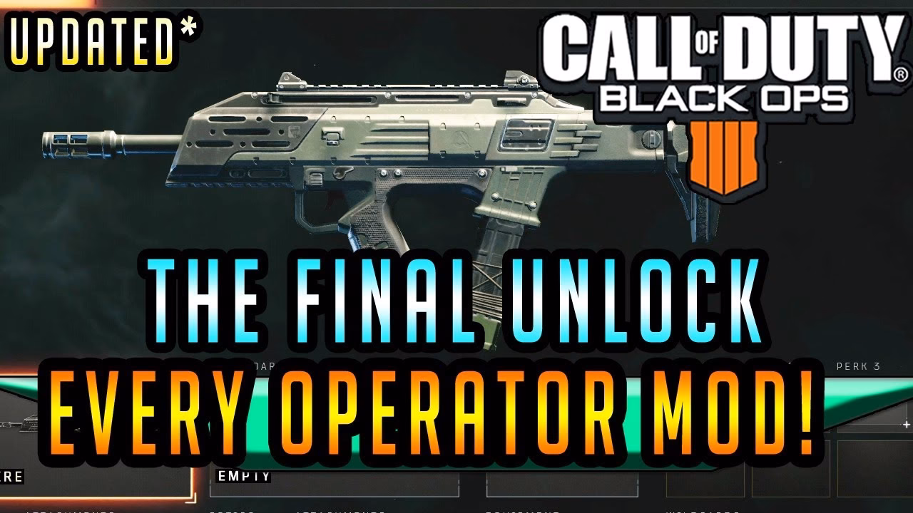 What's the difference between ads & Operator Mods in Black Ops 4?