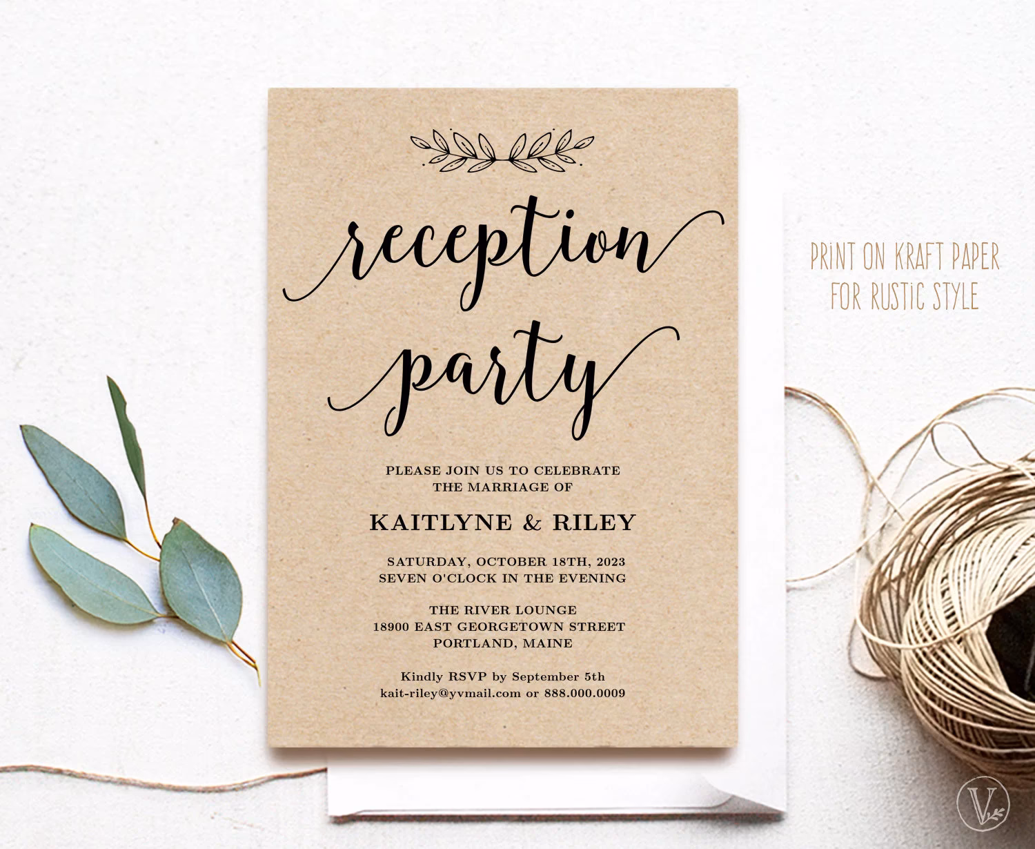 What is a reception-only wedding invitation?