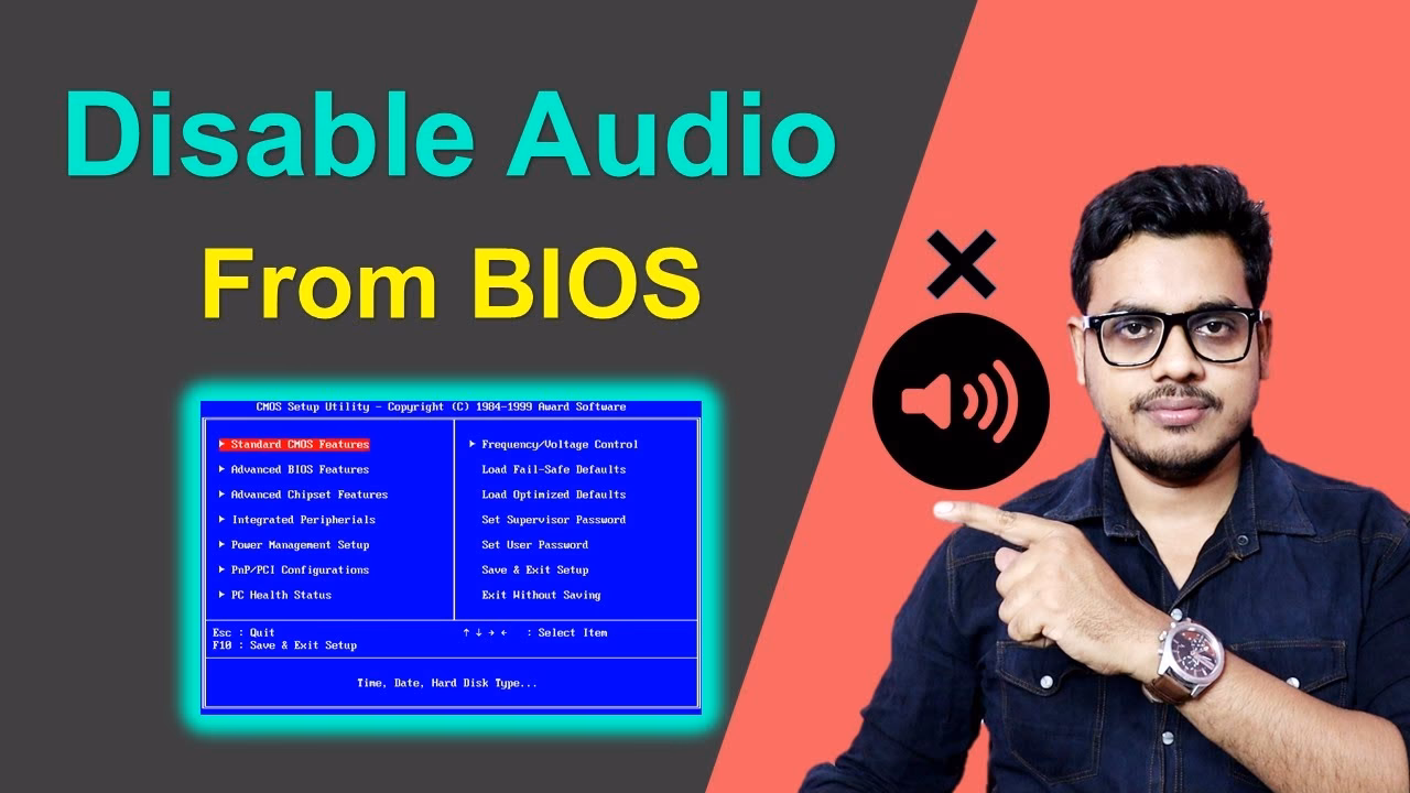 How do I disable onboard audio in BIOS?