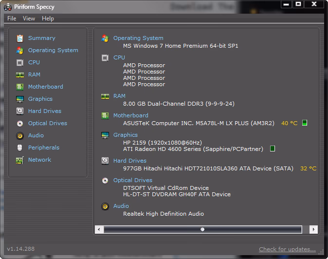 What temperature should a laptop be at?