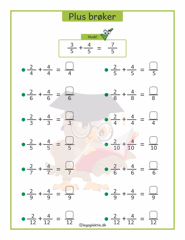 Hvilke regler for brøker?