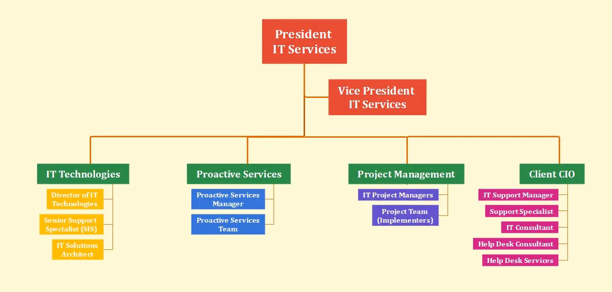 What is a technology organization chart?