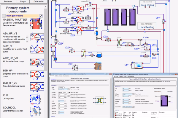 What is the geometry in IDA Indoor climate and energy building?