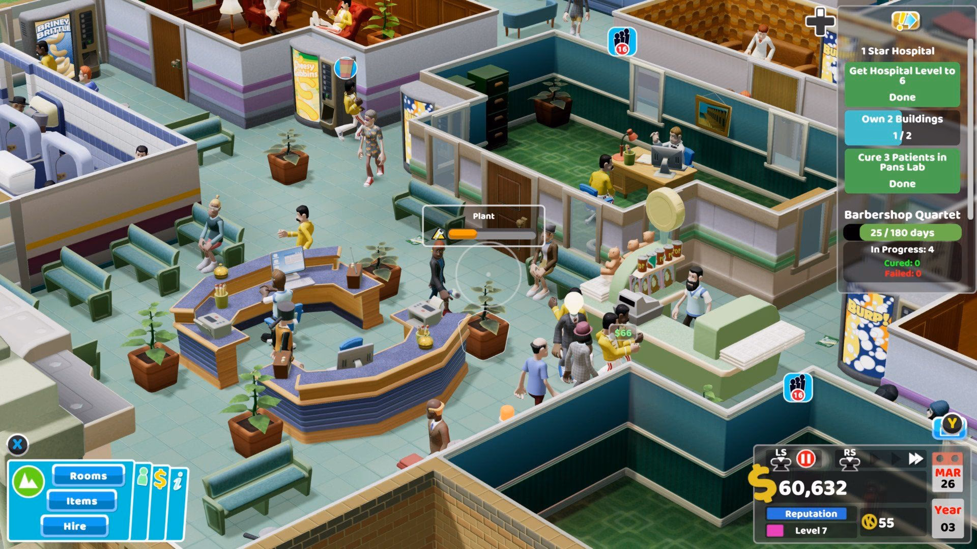 How does two point hospital work?