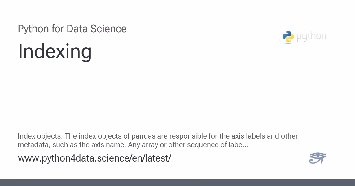 Are indexes immutable in pandas?