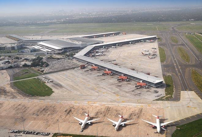 How far is Indira Gandhi International Airport (Delhi airport) from Faridabad?