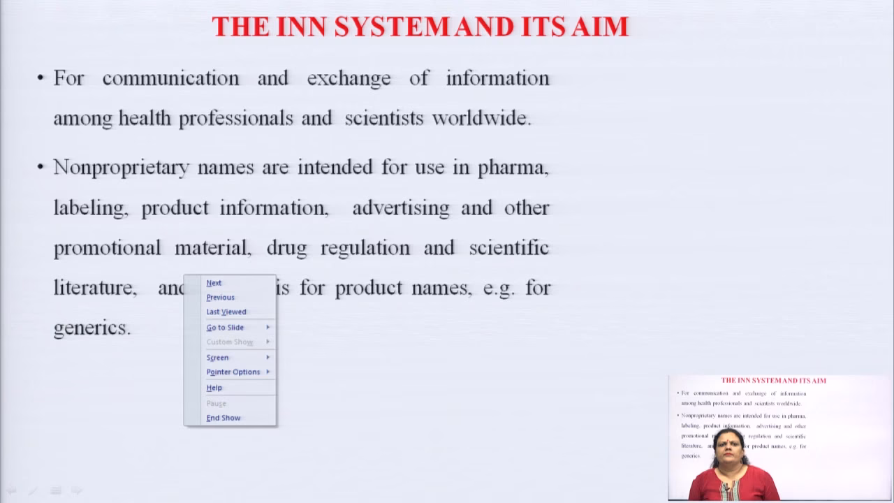 What is an International Nonproprietary Name (INN)?