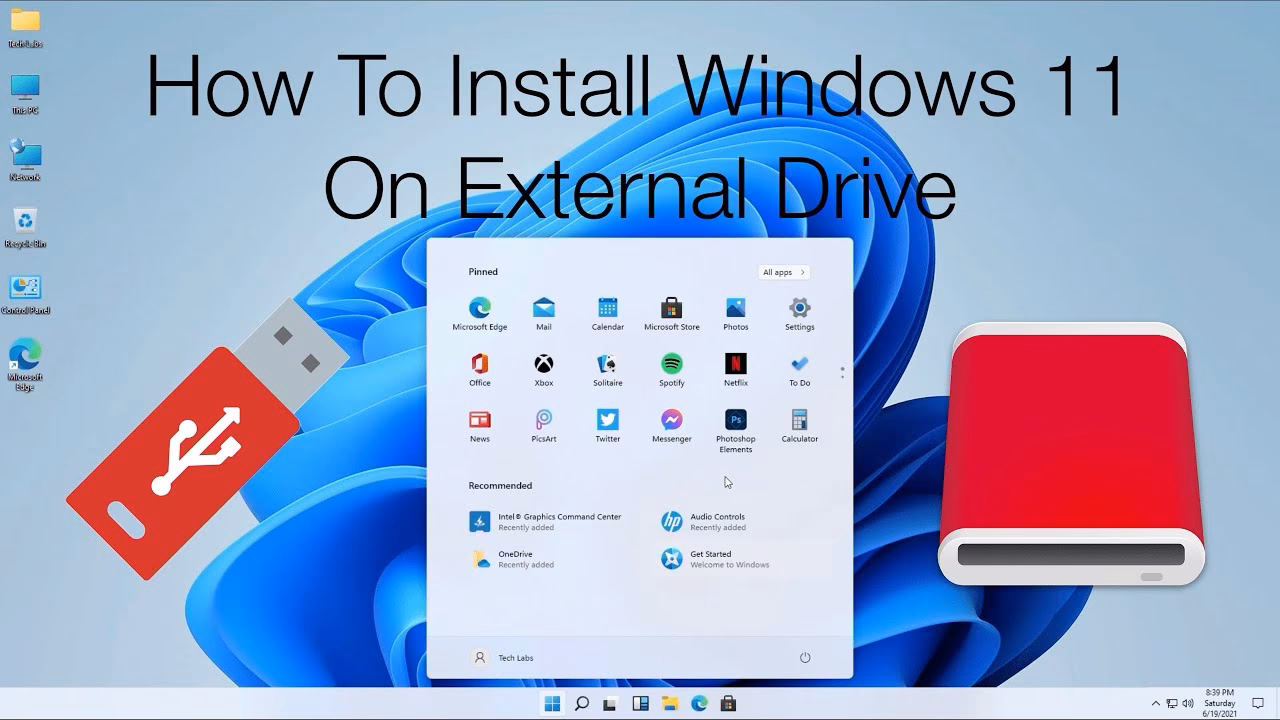 Can I install Windows 11 on an external hard drive?