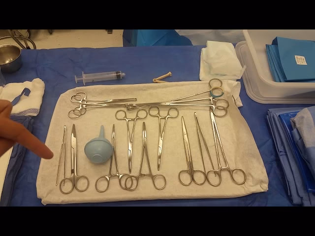 What is a normal delivery instrument set?