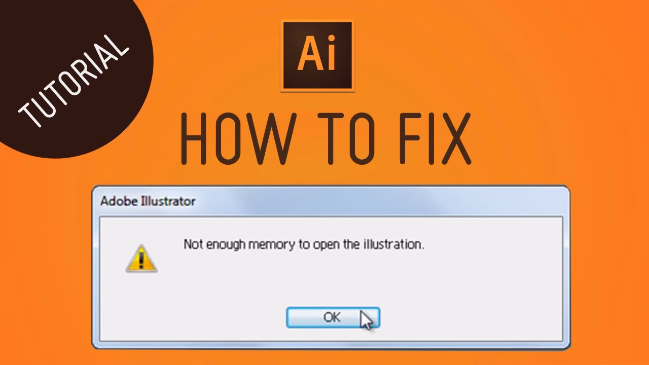 How to fix illustrator crash due to memory issues?