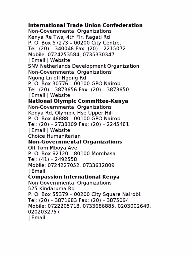 How many countries do NGOs work in?