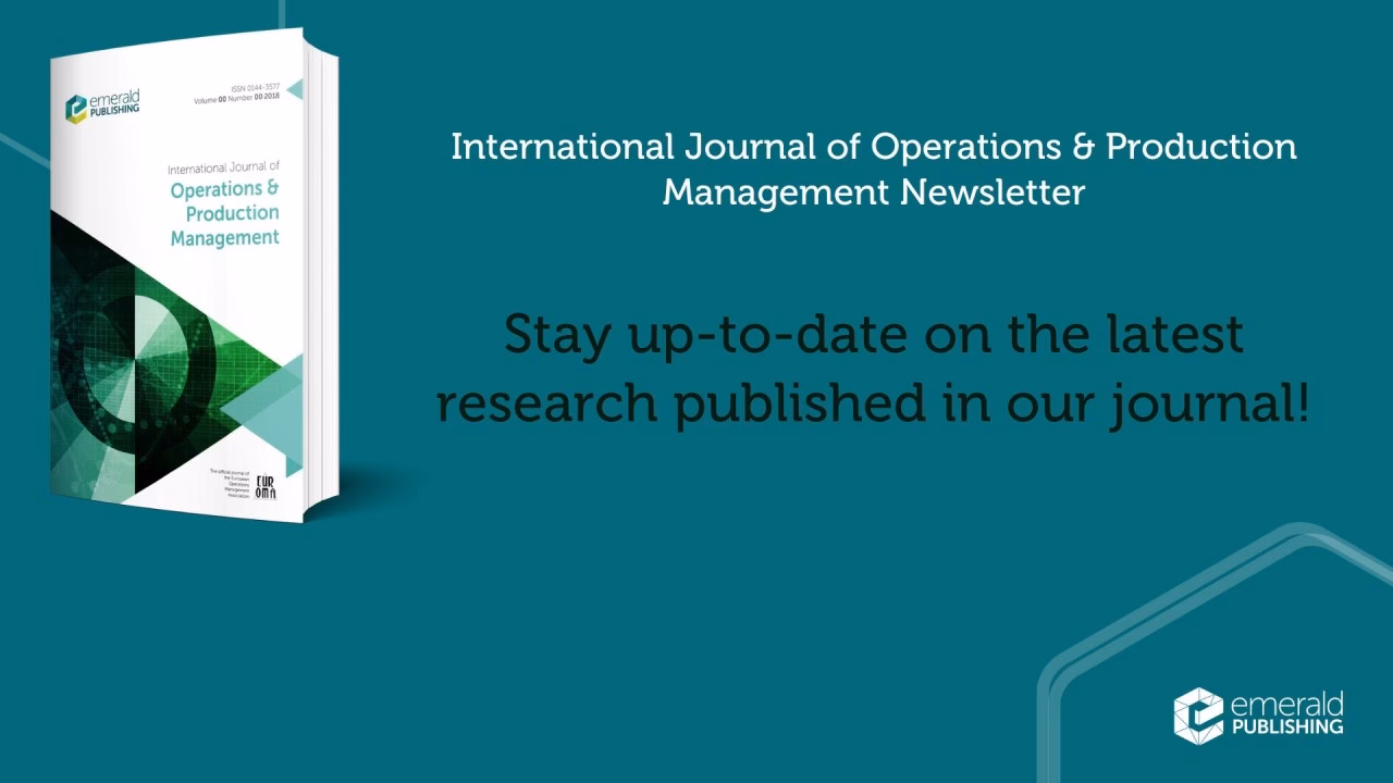 What is the Journal of Operations Management (JOM)?