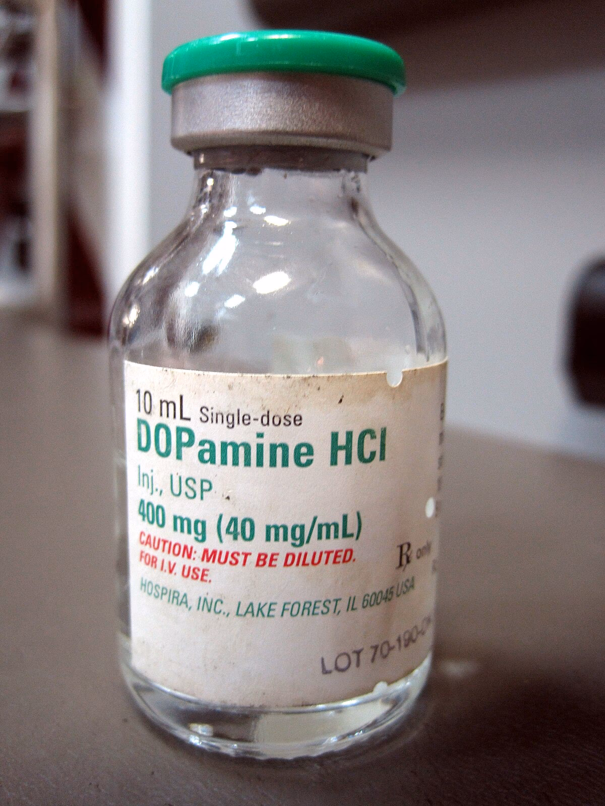 What is dopamine injection (Intropin) used for?