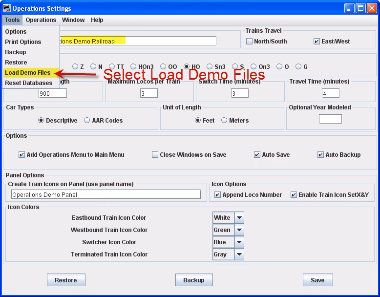 What is included in the JMRI® software package?
