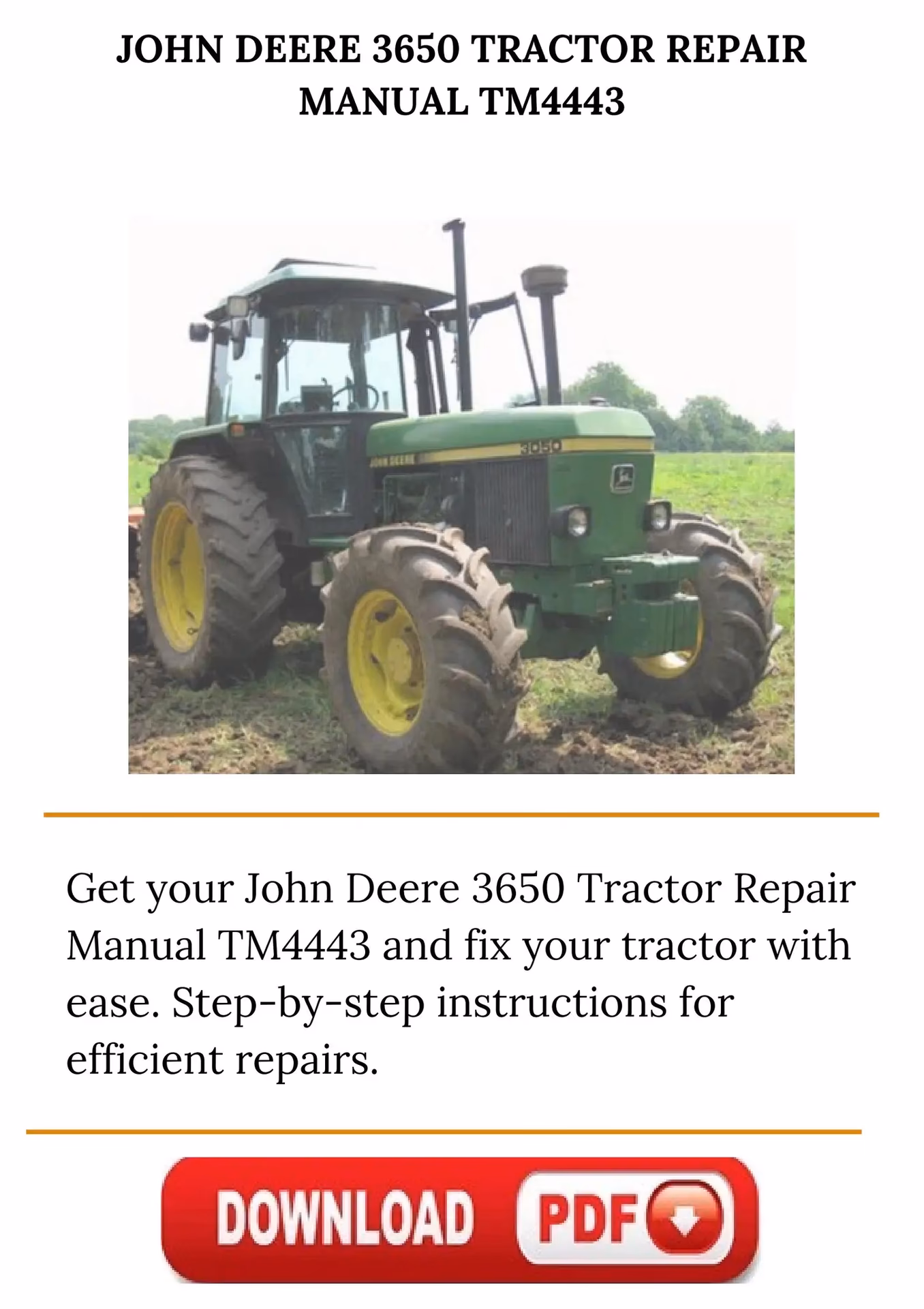 What is in a John Deere technical manual?