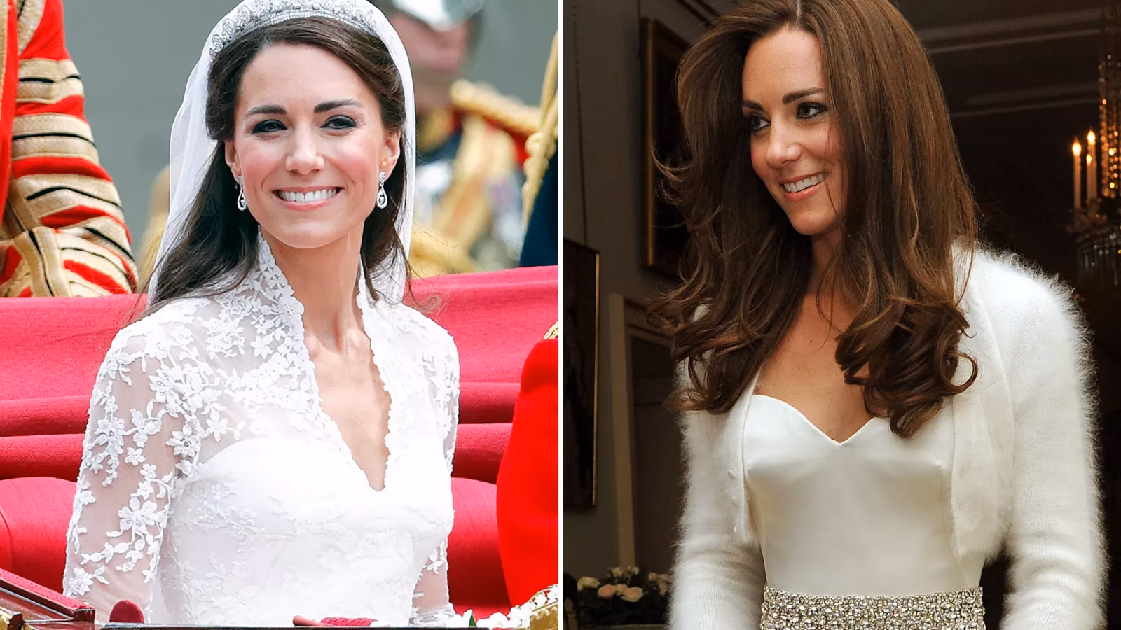 What did Kate Middleton wear at a Buckingham Palace reception?