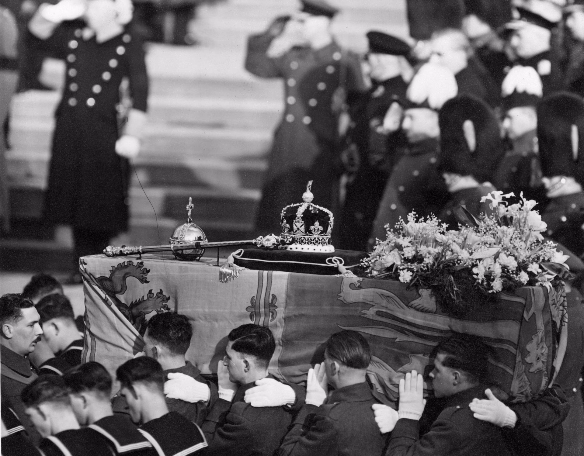 Did King George VI cough up blood?