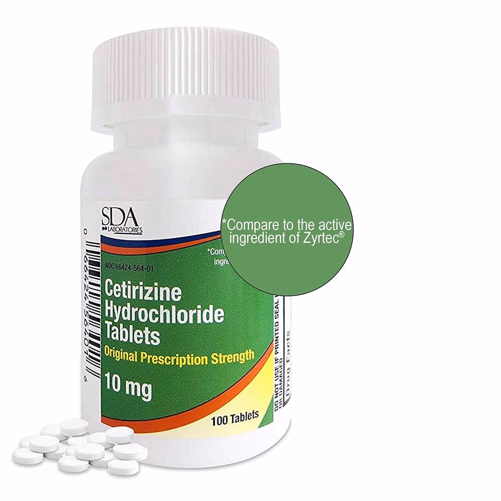 How is cetirizine used to treat dermatitis?