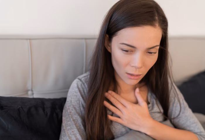 How can I prevent difficulty breathing after drinking?