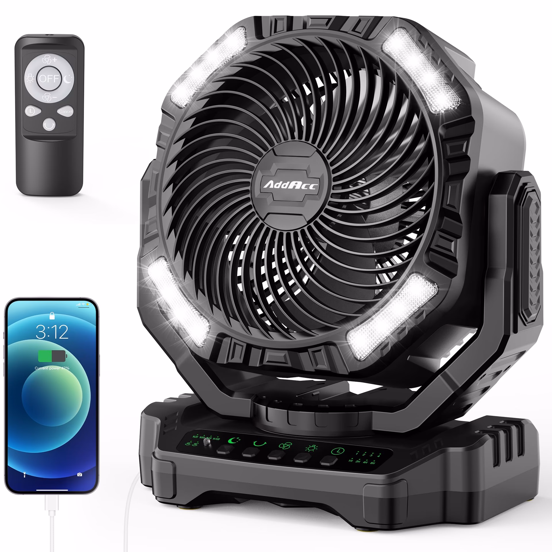 Why should I buy a 10000 mAh battery operated camping fan?