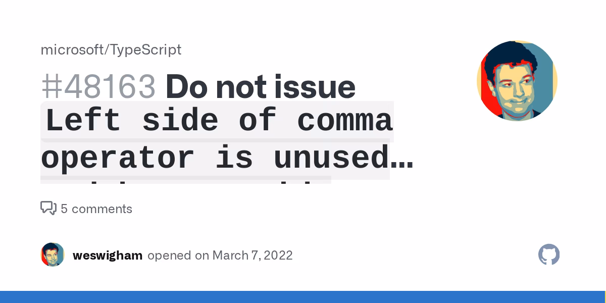 What is the left operand of a comma operator?