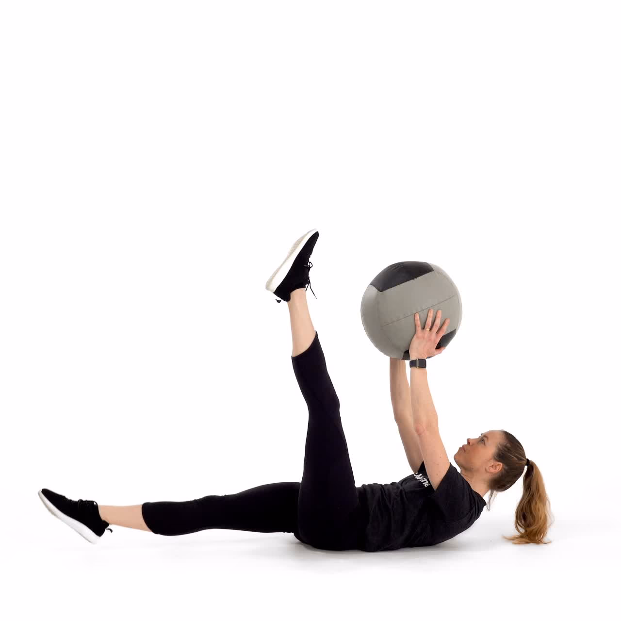 How do you lift a medicine ball?