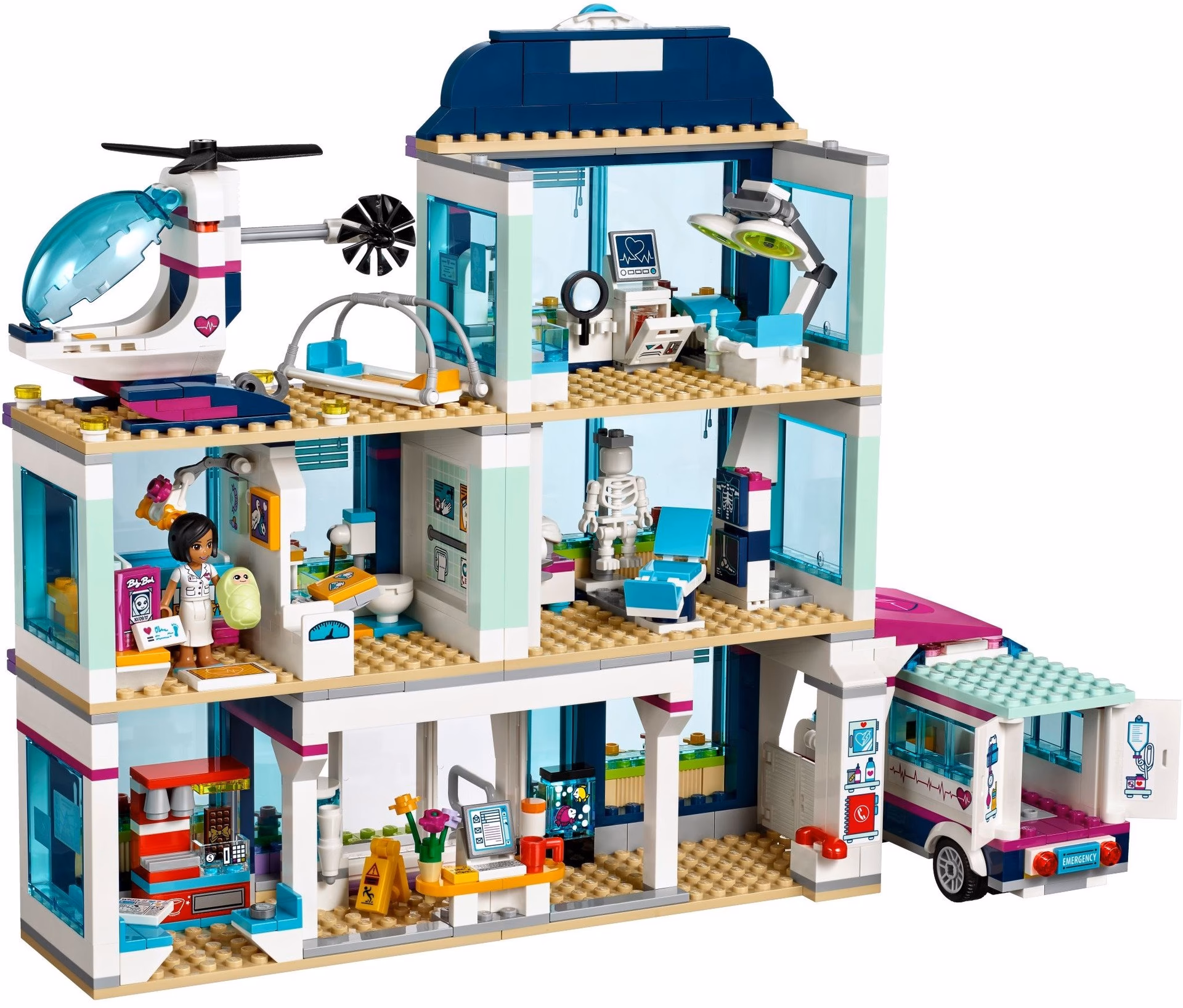 How big is a Lego hospital?