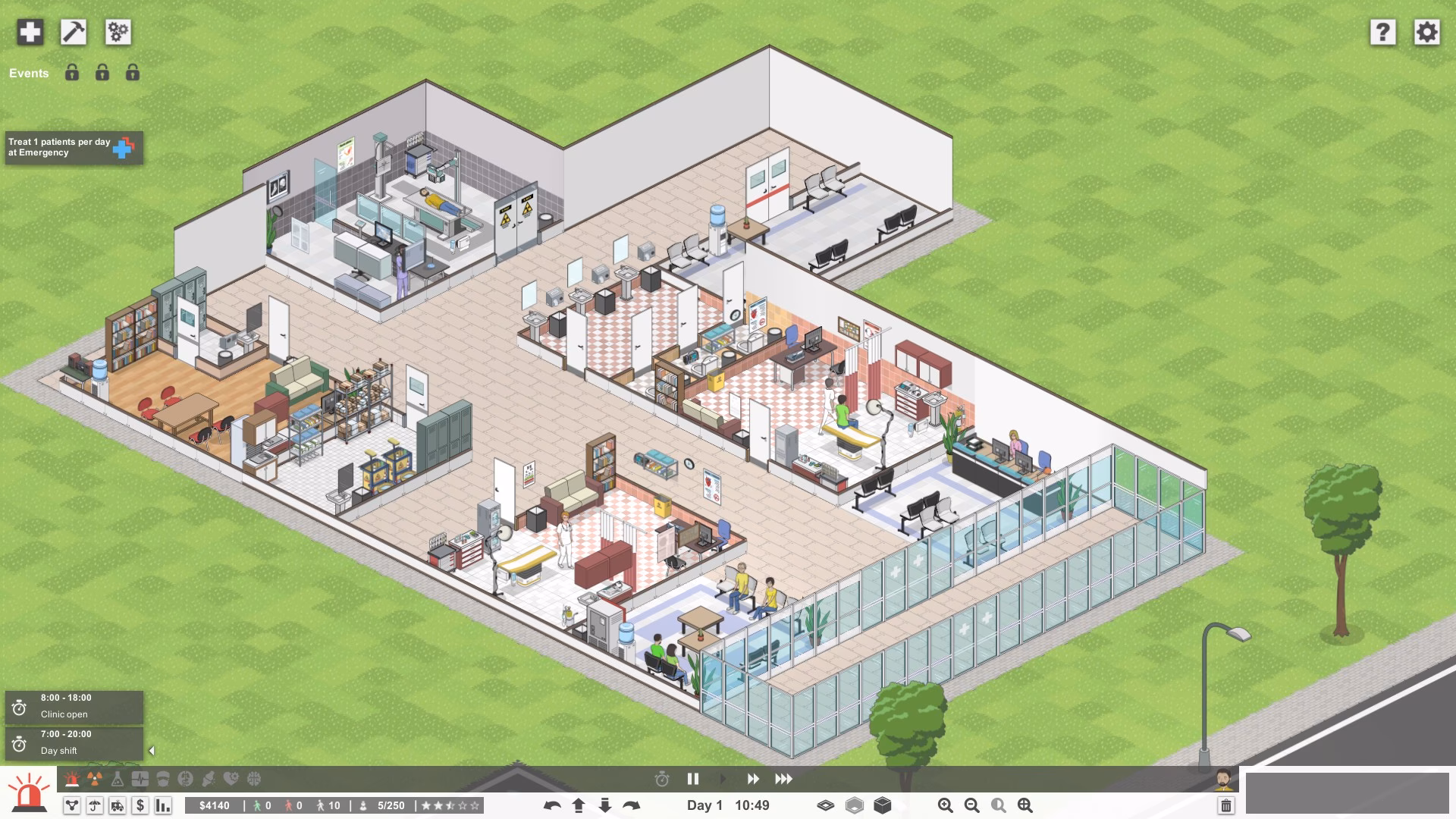 Can a hospital chug?