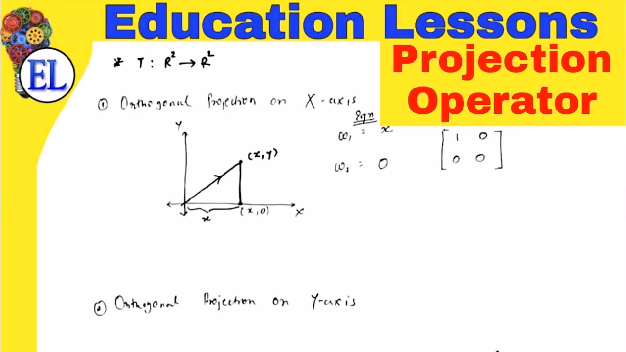 When is a projection on a vector space a linear operator?
