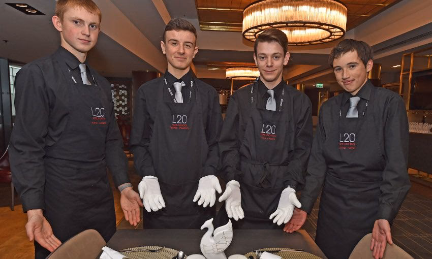 What does a hospitality manager do at Anfield stadium?