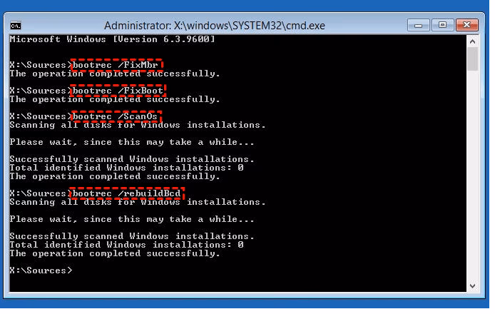 How to fix error loading operating system in Windows 10/8/7?