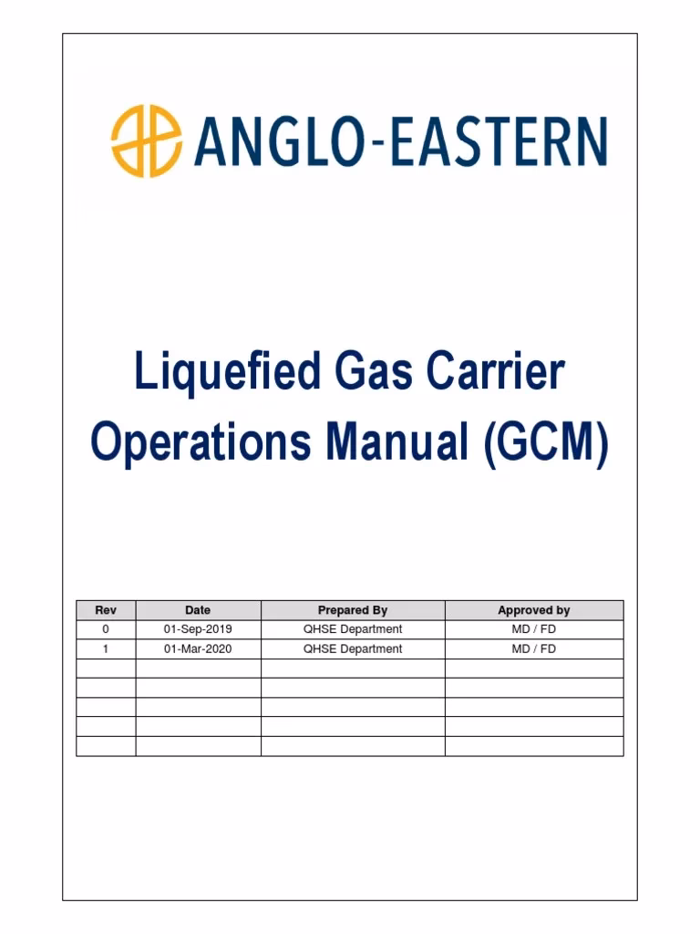 What is included in the LPG carrier notes?